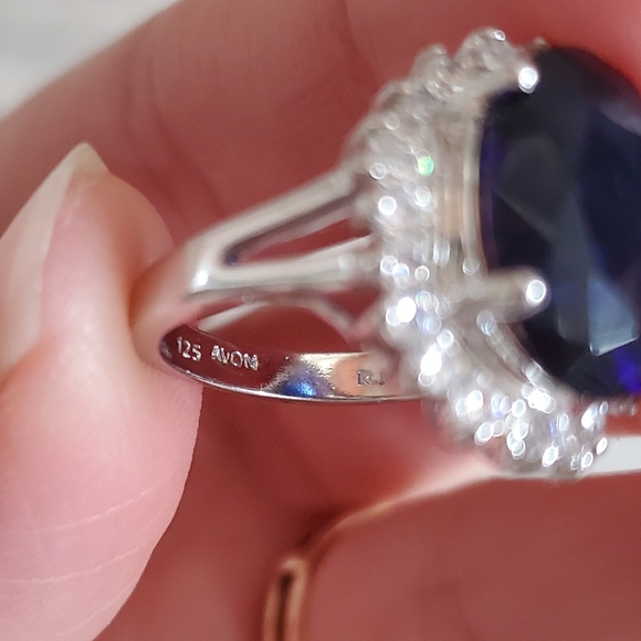 Princess Diana Replica Ring Avon Size 5 Blue - Picture 8 of 10